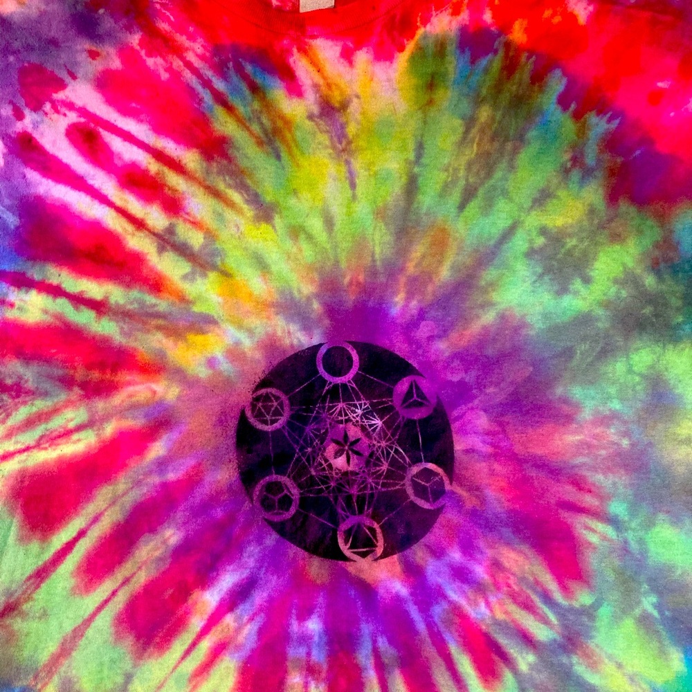 Handmade tie dye with hand painted front. Size Mens xl.